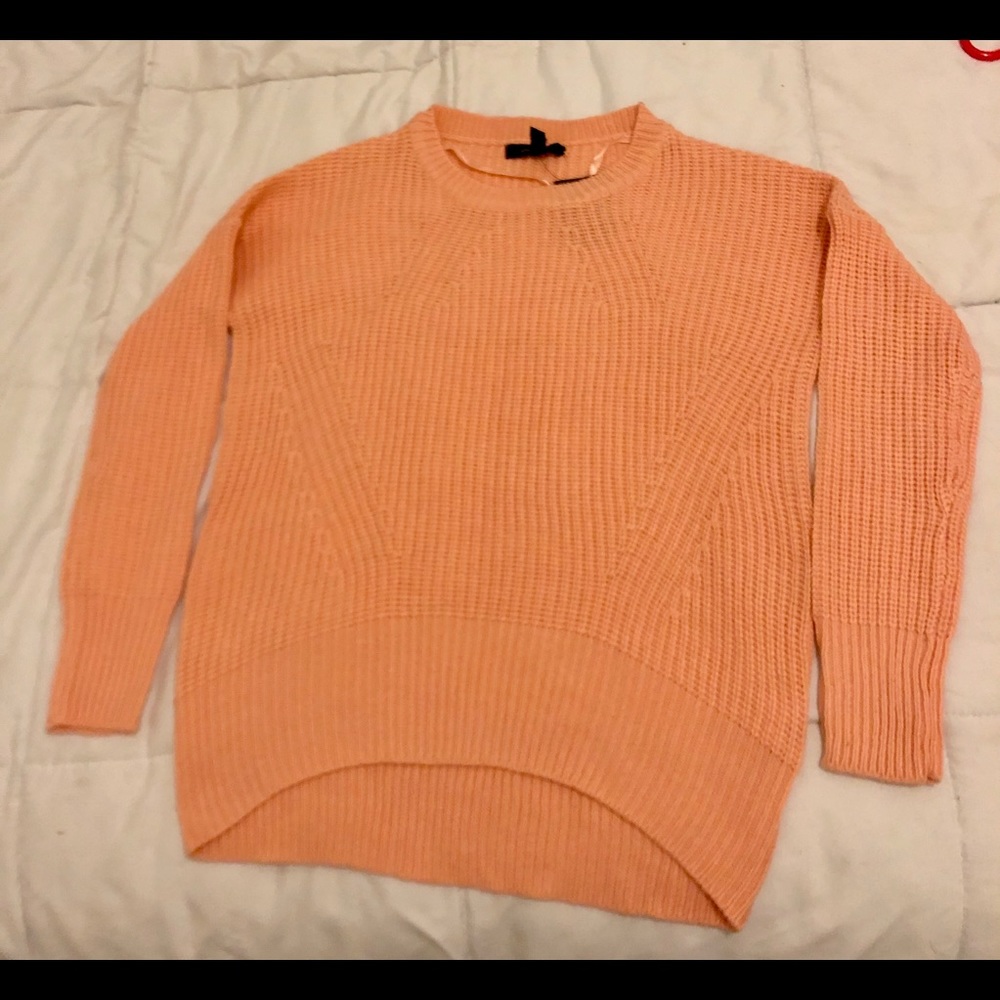 NWT Pink Cable Knit Sweater